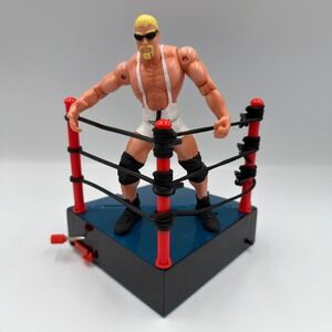 1999 WCW Toy Biz Scott Steiner nWo Action Figure with Vibrating Ring Corner Base